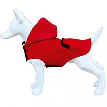 Freedog FD5000941 - Impermeable Plegable Bolsillo, para Perro, Color Rojo