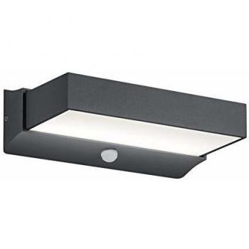 Aplique LED exterior Cuando con sensor de movimiento 11W 1100lm IP54 color antracita
