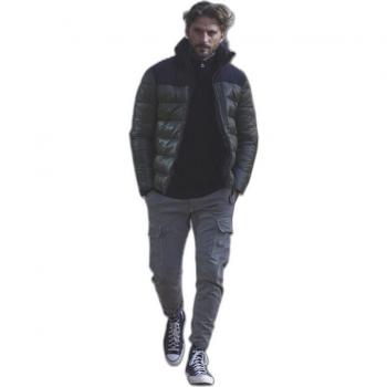 Le Temps des Cerises Koge Tapered Cargo Trousers in Kaki