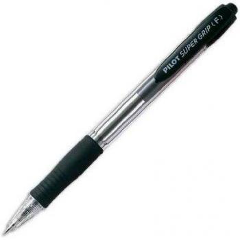 Bolígrafo retráctil Pilot Super Grip 0.7 mm negro