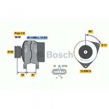 Alternador BOSCH 28V 70A para IVECO EuroCargo I-III