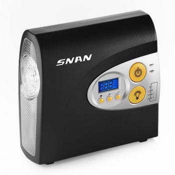 SNAN Compresor de aire digital con LED de iluminación, 12 V, para neumáticos, de coches Automoción
