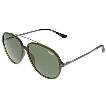 Montcalm sunglasses unisex pilot dark green/green