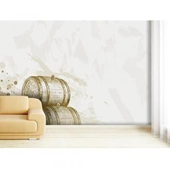 Papel pintado fotográfico vino barriles en varios tamaños papel pintado de papel o papel pintado de vinilo papel pintado disponible – sin PVC, sin olor, impresión de látex, respetuoso con el medio ambiente, sin disolventes – diseño imagen Pó