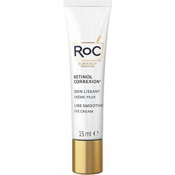 RoC - Retinol Correxion Line Smoothing Eye Cream - Visibly Reduces Puffiness & Dark Circles - Anti-Wrinkle and Ageing - 15 ml