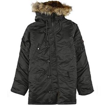 Alpha Industries Men's N3B VF 59 Winter Jacket - Grey/Black, 3XL