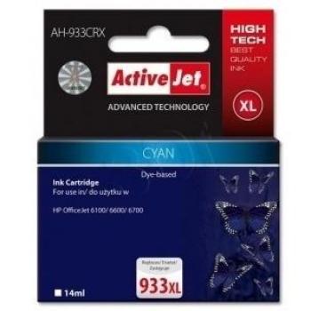 Activejet Tinta Expacjahp0206 Ah-933Crx Recarga para HP No.933Xl, Cian