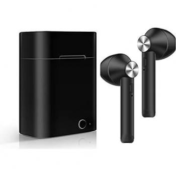 Auriculares inalámbricos Akashi Altblkearb EARBUDS Wireless Negro con estuche batería