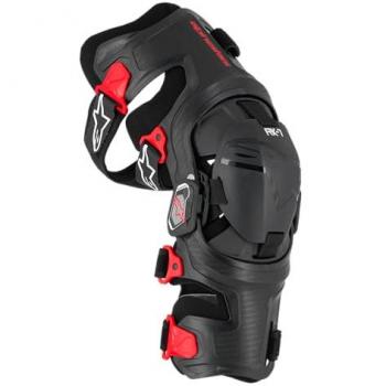 Alpinestars RK-7 Plasma Cross Knee Braces - Black/Red - XL