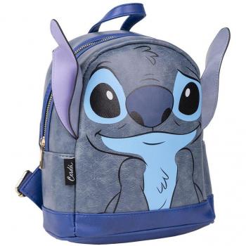 Mochila casual 3D Stitch Disney Lilo & Stitch con diseño de personaje azul