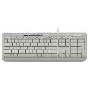 Teclado USB Microsoft Wired Keyboard 600 - Blanco