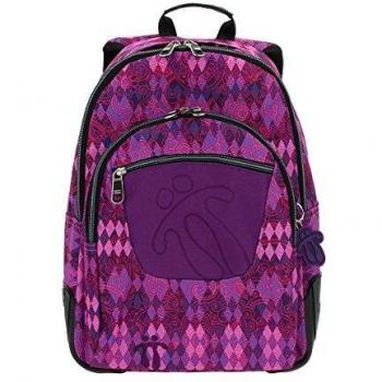 Totto - Mochila de Estudio Crayola con Refuerzo de Caucho Morada (20L)