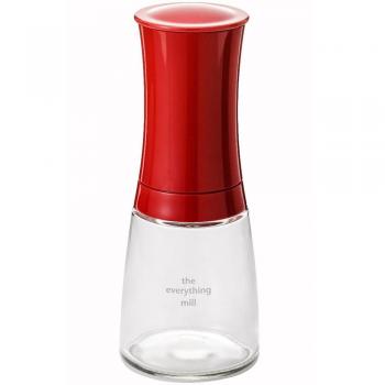 Molinillo de Especias y Semillas Kyocera CM-20RD con Mecanismo de Cerámica y Ajuste de Grado de Molienda - Rojo