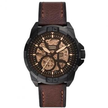 Reloj Automático Fossil Bronson para Hombre con Correa de Cuero Marrón ME3219