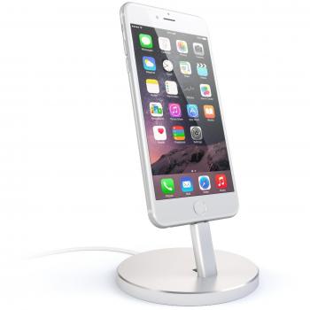 Satechi Soporte de Carga Escritorio de Aluminio - Compatible con iPhone XS MAX/XS/XR/X, 8 Plus/8, 7 Plus/7, 6S Plus/6S