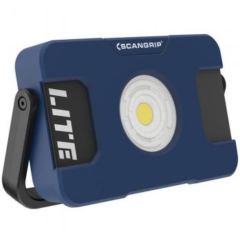 Foco de obra Scangrip FLOOD LITE M - Modelo 035661, portátil, LED, resistente al agua, batería recargable, luz regulable, base magnética