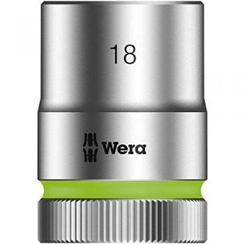 Wera 05003609001 HMC Zyklop Ratchet 1/2in Socket 18mm, Silver