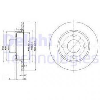 Disco de freno DELPHI BG3055