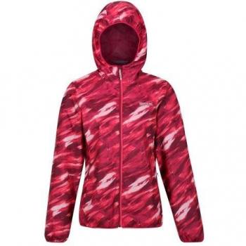 Regatta - Chaqueta Impermeable Serenton Pincelada para Mujer, chaqueta impermeable para mujer, diseño en pincelada, resistente al agua, con capucha ajustable, transpirabilidad mejorada, cierre frontal con cre