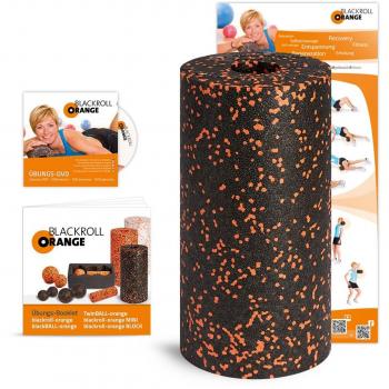 Blackroll Orange (el original) - El rodillo de automasaje que incluye DVD de ejercicios, folleto y póster de ejercicios