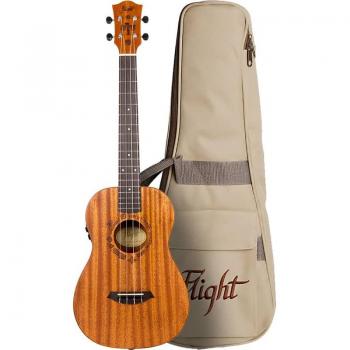 Flight DUB38 MAH Soundwave Electro-Acoustic Baritone Ukulele with Case