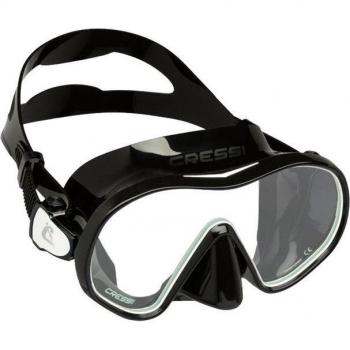 Máscara Cressi F-Dual Negro-Blanco
