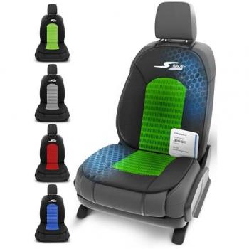 Funda de Asiento Universal WALSER 11675 S-Race Verde/Negro con Almohadilla Proyectora