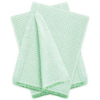 Pack 2 Plaids Multiusos Nido de Abeja 230x260 cm Verde Menta - Fundas para Sofá y Mantas para Cama