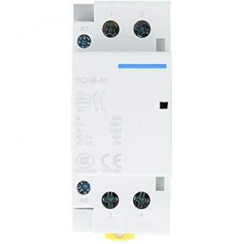 Contactor de CA, 2P 40A 1NO1NC 50/60HZ Contactor de CA Carril DIN Contactor de CA