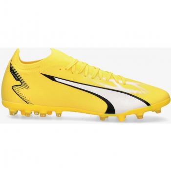 Botas de fútbol Puma Ultra Match MG para hombre en color amarillo (modelo 107520-04)