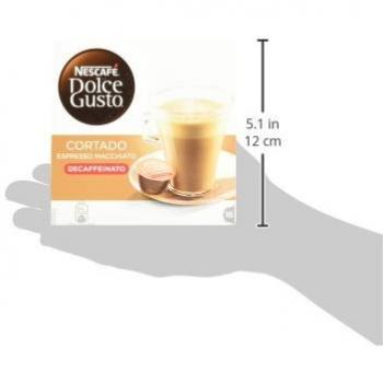 Nescafé Dolce Gusto - Cortado Expresso Macchiato Descafeinado - 16 Cápsulas