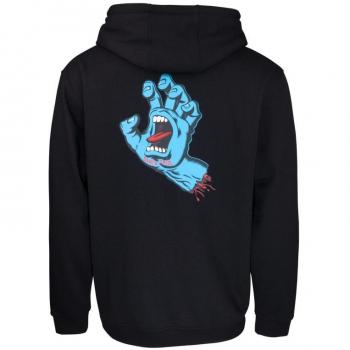 Sudadera Santa Cruz Negra Screaming Hand Chest Hoodie con capucha, diseño de mano gritando en el pecho, color negro