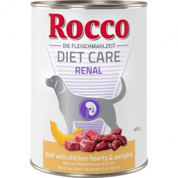 Rocco Diet Care Renal Beef with Chicken Hearts and Pumpkin - 400g Pack of 6