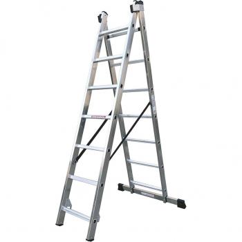 Escalera Profesional 2 Tramos y 7 Peldaños.