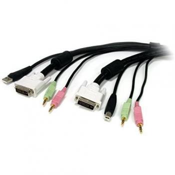 Startech.com 4-in-1 USB DVI KVM Cable with Audio and Microphone