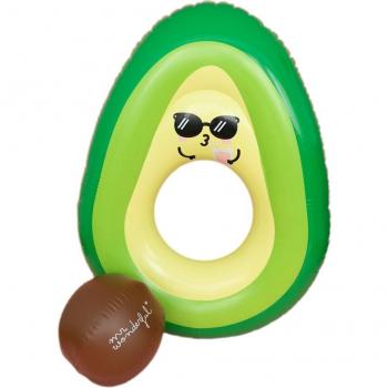 COLCHONETA DE PLAYA AGUACATE CON DISEÑO MR WONDERFUL