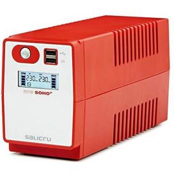 Salicru SPS.850.Soho+ - Sistema de Alimentación Ininterrumpida, Color Rojo, 850 VA