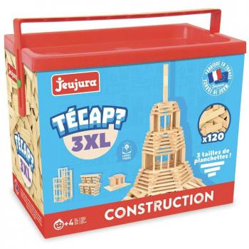 Juego de Construcción de Madera Jeujura Tecap 3XL - 120 Piezas para Niños a Partir de 4 Años