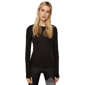 LOLË Cardio Camiseta de Manga Corta, Mujer, Negro