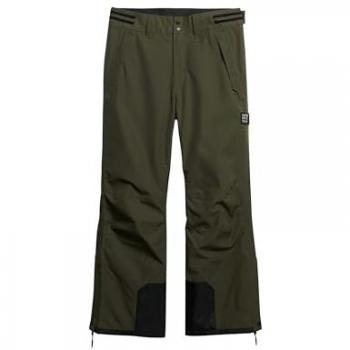 Pantalones de Esquí Freestyle Core Superdry para Hombre - Verde Kaki, Talla L, Sostenibles y Deportivos