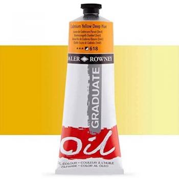 Daler Rowney : Graduate Oil Paint : 200ml : Cadmium Yellow Deep Hue