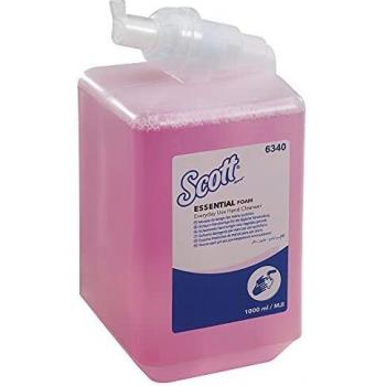 Scott Essential Foam Everyday Use Hand Wash 6340 - Scented Foaming Hand Soap - 6 x 1 Litre Pink Hand