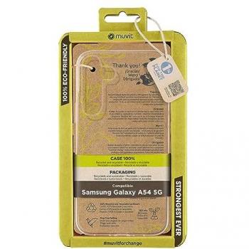 Funda Transparente Muvit Recycletek Compatible con Samsung Galaxy A54 5G
