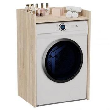Armario para lavadora Pola NP Sonoma - Mueble moderno con estante, espaciosos compartimentos y fácil montaje