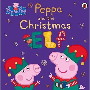 Peppa Pig: Peppa and the Christmas Elf - libro infantil, tapa dura, ilustraciones a color, temática navideña, adecuado para niños de 3 a 6 años