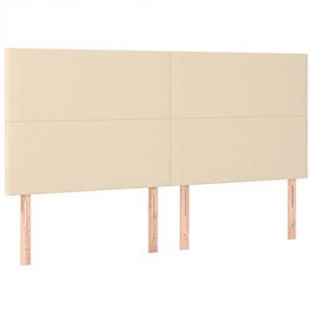 Cabeceros 4 unidades de tela color crema 90x5x78/88 cm