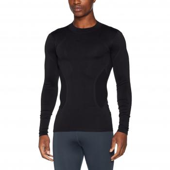 Joma Emotion II Camiseta Térmica, Hombres, Negro, L-XL