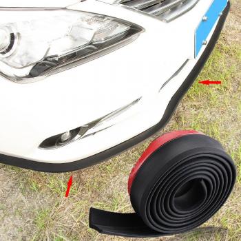 Car Black Front Bumper Rubber Protector Lip Splitter Body Spoiler