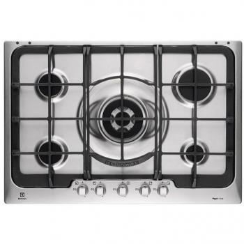 Placa de cocina integrada Electrolux Rex PX750UOV de acero inoxidable, gas, 5 quemadores