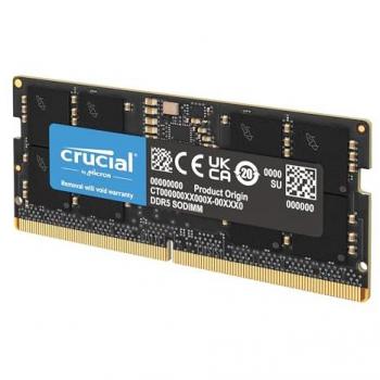 Memoria RAM Crucial DDR5 64GB 5600MHz SODIMM, Alta Velocidad CL46 para Ordenador Portátil y Mini PC